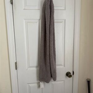 Barefoot Dreams Soft Gray long scarf never used
